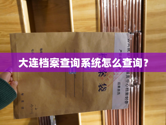 大连档案查询系统怎么查询？