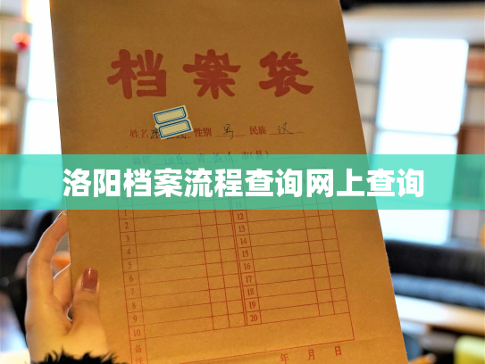 洛阳档案流程查询网上查询