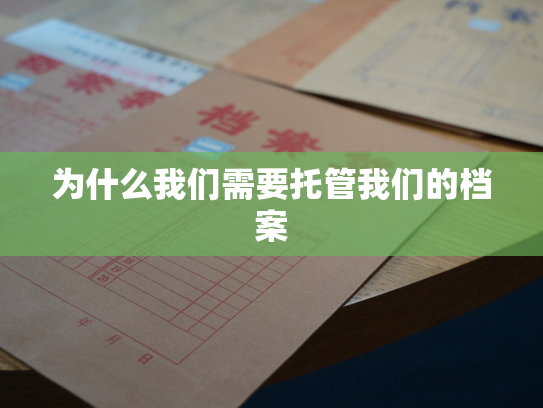 为什么我们需要托管我们的档案