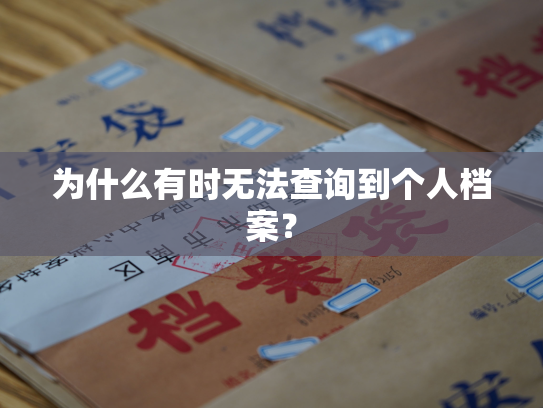 为什么有时无法查询到个人档案？