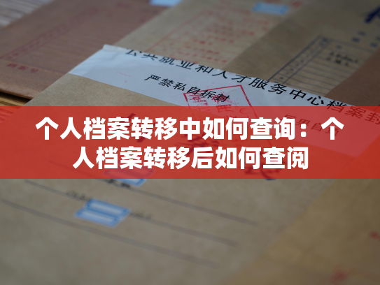 个人档案转移中如何查询：个人档案转移后如何查阅