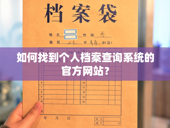 如何找到个人档案查询系统的官方网站？