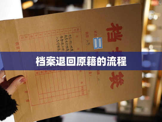 档案退回原籍的流程