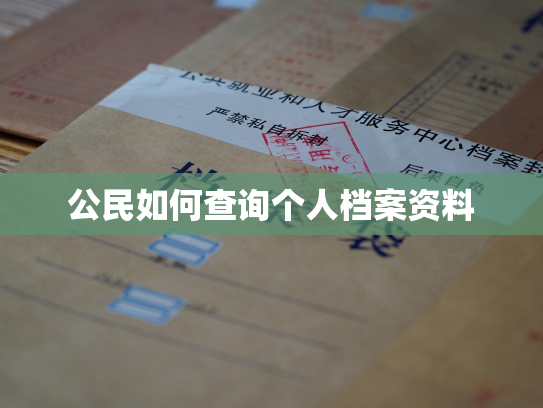 公民如何查询个人档案资料