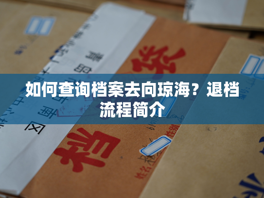 如何查询档案去向琼海？退档流程简介