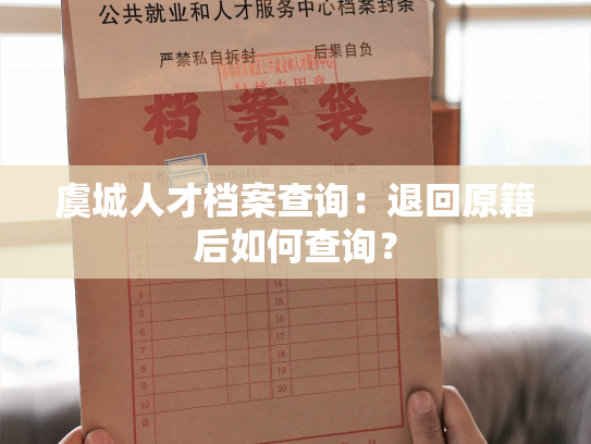 虞城人才档案查询：退回原籍后如何查询？