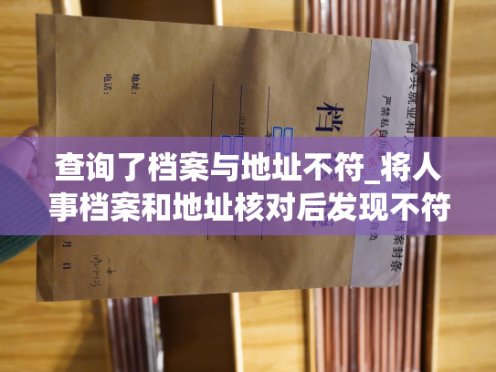 查询了档案与地址不符_将人事档案和地址核对后发现不符