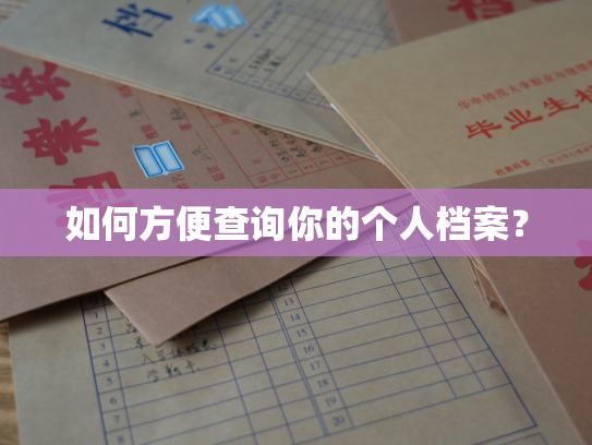 如何方便查询你的个人档案？