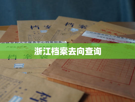 浙江档案去向查询