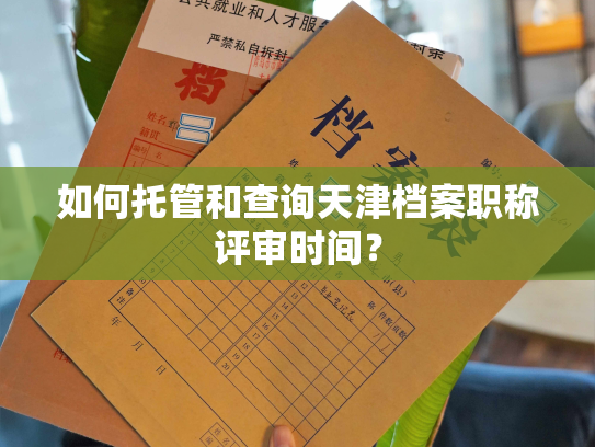 如何托管和查询天津档案职称评审时间？