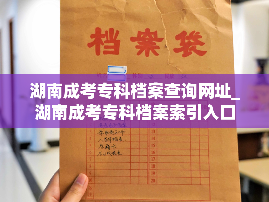 湖南成考专科档案查询网址_湖南成考专科档案索引入口