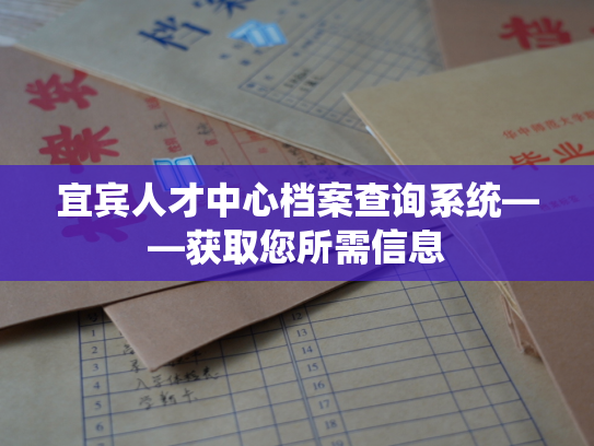 宜宾人才中心档案查询系统——获取您所需信息