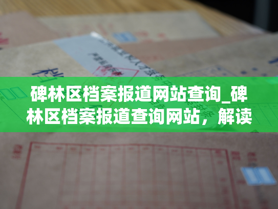 碑林区档案报道网站查询_碑林区档案报道查询网站，解读区内历史存档。