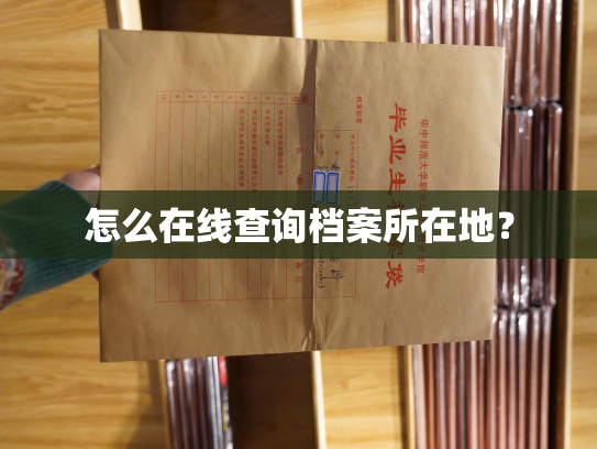 怎么在线查询档案所在地？