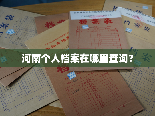 河南个人档案在哪里查询？