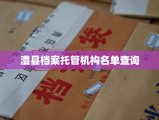 澧县档案托管机构名单查询