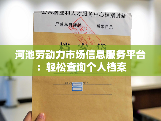 河池劳动力市场信息服务平台：轻松查询个人档案