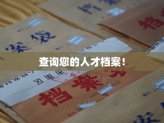 查询您的人才档案！