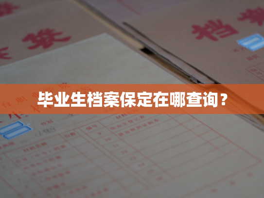 毕业生档案保定在哪查询？