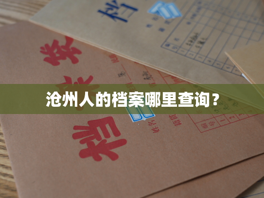 沧州人的档案哪里查询？