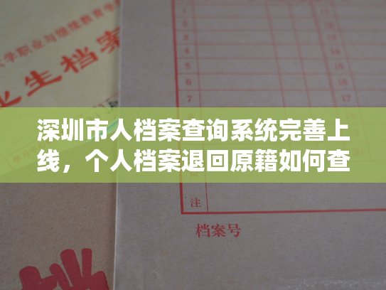 深圳市人档案查询系统完善上线，个人档案退回原籍如何查询的指南
