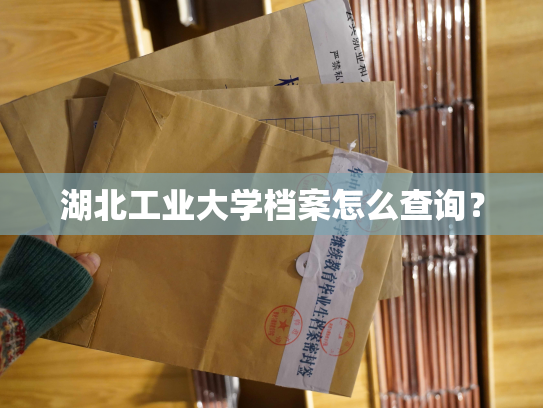 湖北工业大学档案怎么查询？