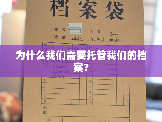 为什么我们需要托管我们的档案？
