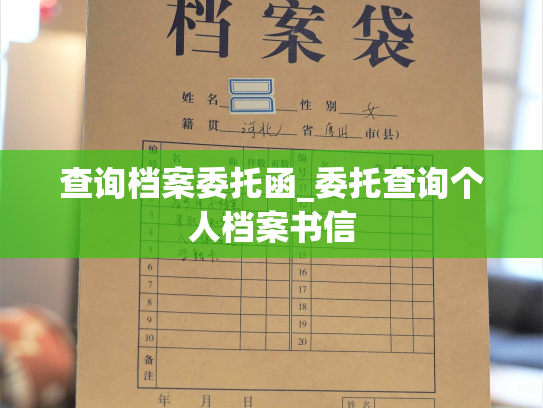 查询档案委托函_委托查询个人档案书信
