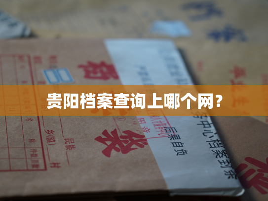 贵阳档案查询上哪个网？