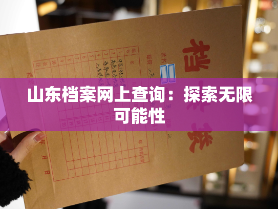 山东档案网上查询：探索无限可能性