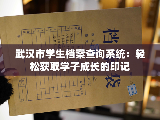 武汉市学生档案查询系统：轻松获取学子成长的印记