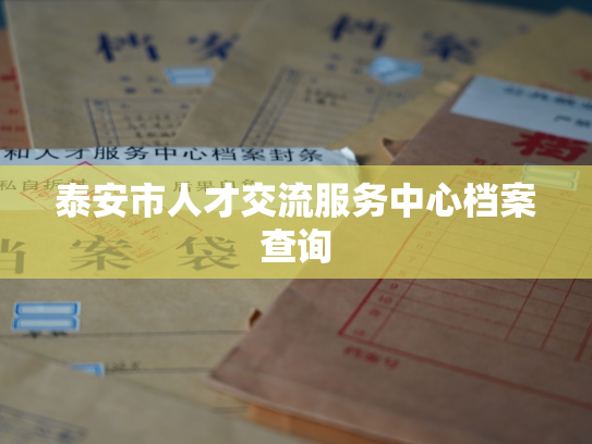 泰安市人才交流服务中心档案查询