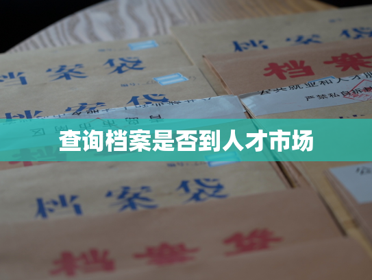 查询档案是否到人才市场