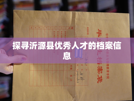探寻沂源县优秀人才的档案信息