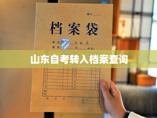 山东自考转入档案查询