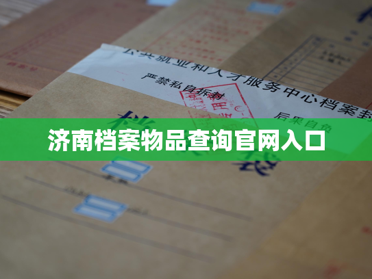 济南档案物品查询官网入口
