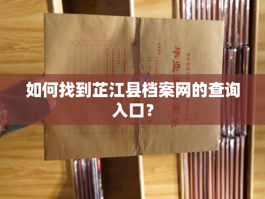 如何找到芷江县档案网的查询入口？