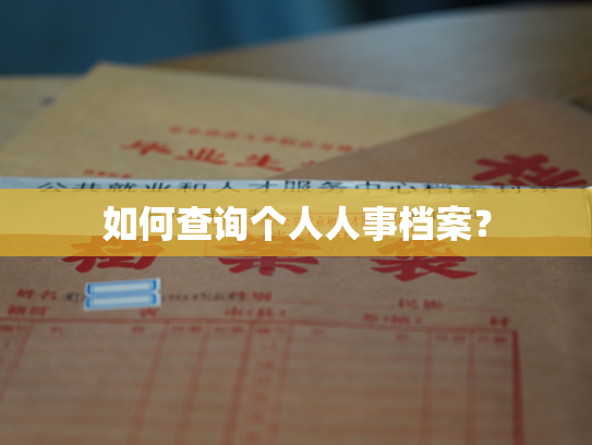 如何查询个人人事档案？
