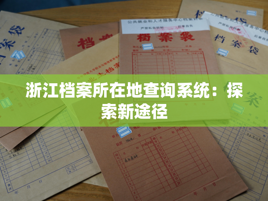 浙江档案所在地查询系统：探索新途径