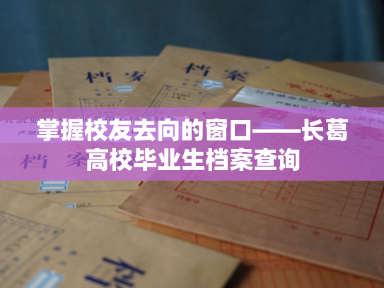 掌握校友去向的窗口——长葛高校毕业生档案查询