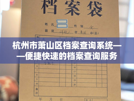 杭州市萧山区档案查询系统——便捷快速的档案查询服务