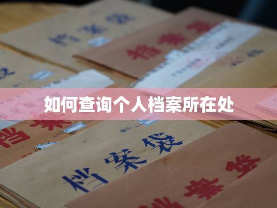 如何查询个人档案所在处