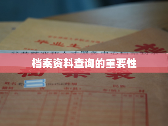 档案资料查询的重要性