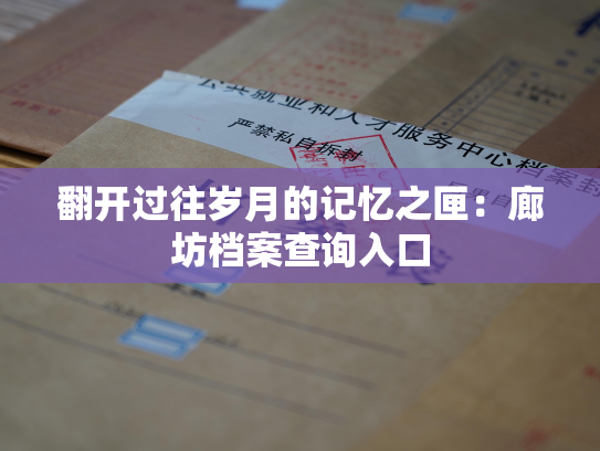 翻开过往岁月的记忆之匣：廊坊档案查询入口