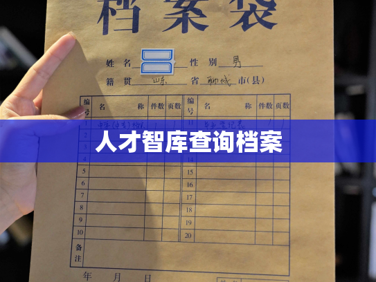 人才智库查询档案