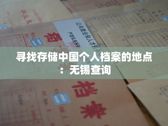 寻找存储中国个人档案的地点：无锡查询