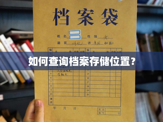如何查询档案存储位置？