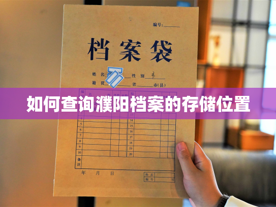 如何查询濮阳档案的存储位置