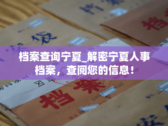 档案查询宁夏_解密宁夏人事档案，查阅您的信息！
