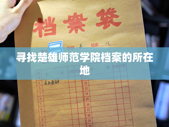 寻找楚雄师范学院档案的所在地